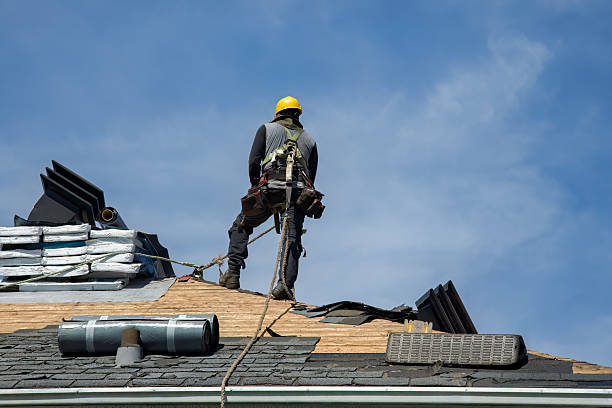 Professional Roof Replacement technician working in New Lenox, IL